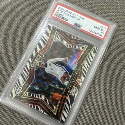 Jude Bellingham 2024 Panini Select Zebra Refractor