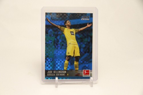 Jude Bellingham 2021 Topps Stadium Club Blue Chromatic X-Fractor