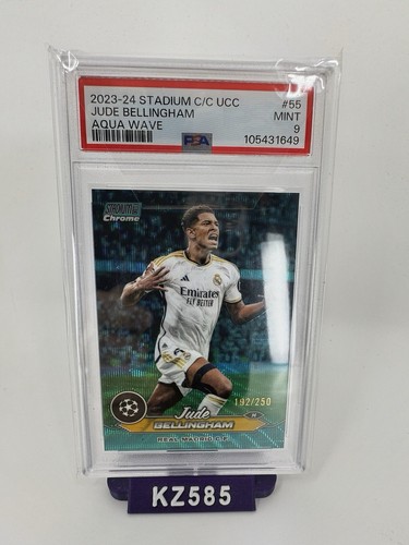 Jude Bellingham 2023 Panini Stadium Club Chrome Aqua Wave Refractor /250