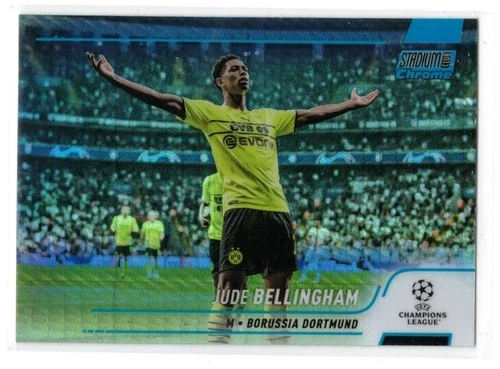 Jude Bellingham 2021 Topps Stadium Club Chrome Blue Refractor