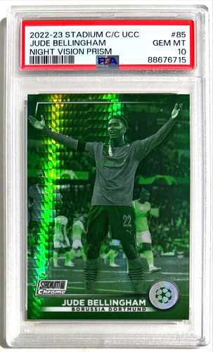 Jude Bellingham 2022 Topps Stadium Club Chrome Night Vision Prism /199