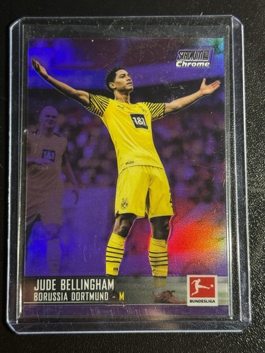 Jude Bellingham 2021 Panini Stadium Club Chrome Viola Rifrattore /299