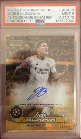 Jude Bellingham 2023 Topps Stadium Club Orange Prism /25