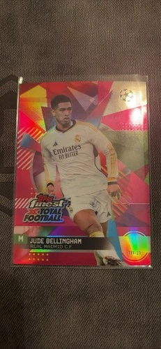 Jude Bellingham 2023 Topps Finest UEFA Magenta Refractor /25