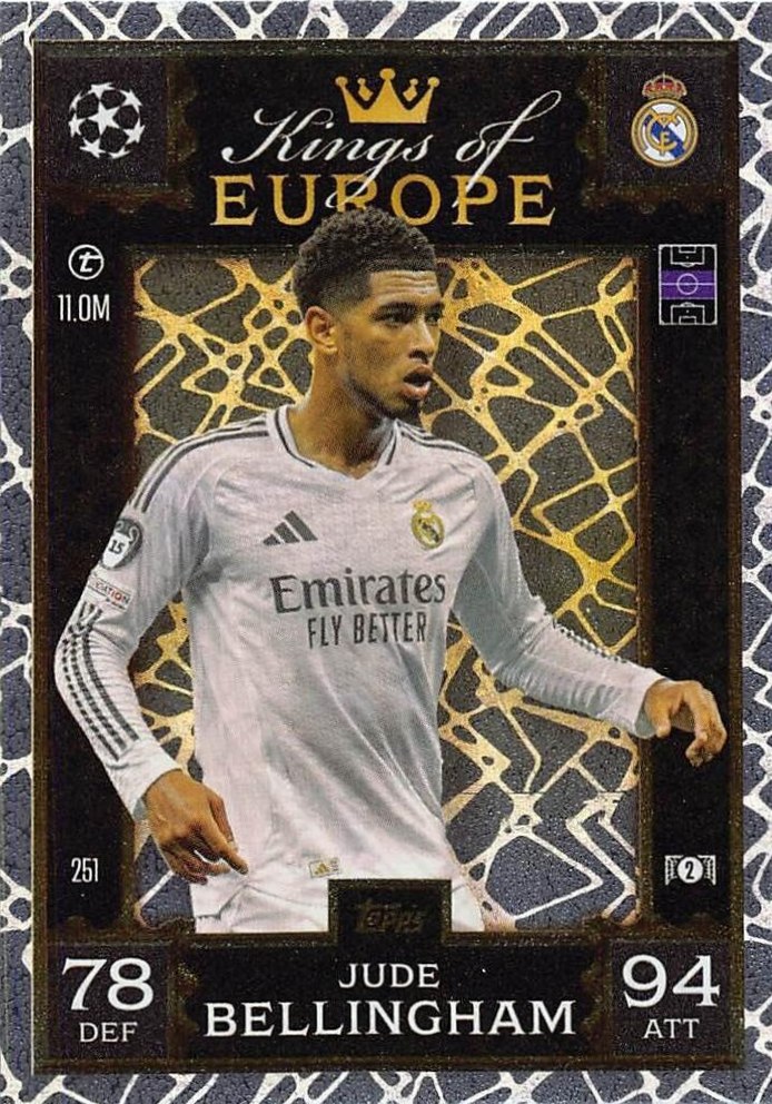 Jude Bellingham 2024 Topps Match Attax UEFA Club Competitions Extra
