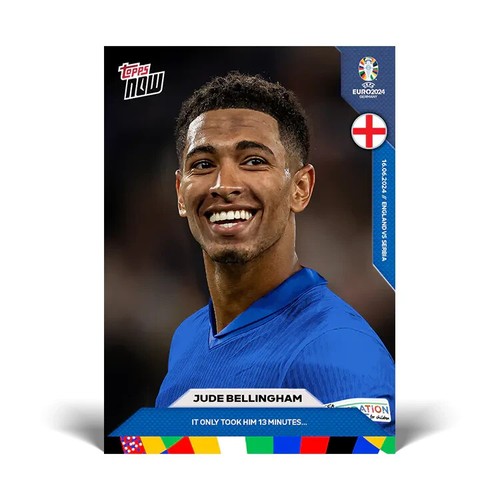 Jude Bellingham 2024 Topps Now UEFA EURO