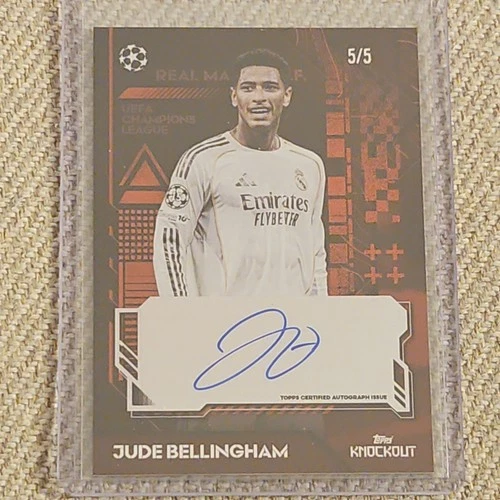 Jude Bellingham 2025 Topps UCC Knockout Red Refractor /5