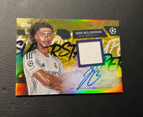 Jude Bellingham 2025 Topps UEFA Club Competition Gold /50