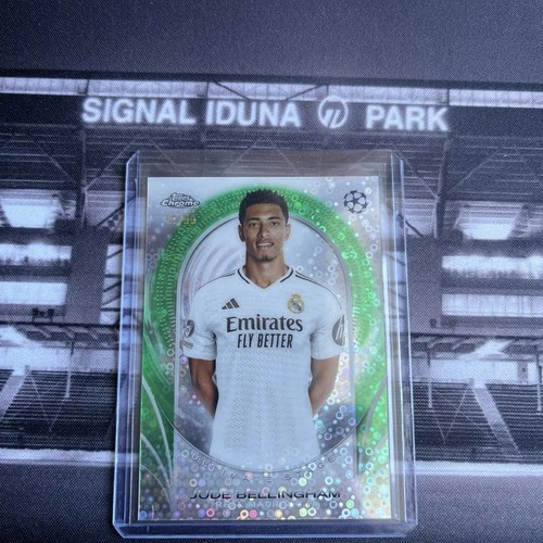 Jude Bellingham 2024 Topps UEFA Club Competitions Green Refractor /99