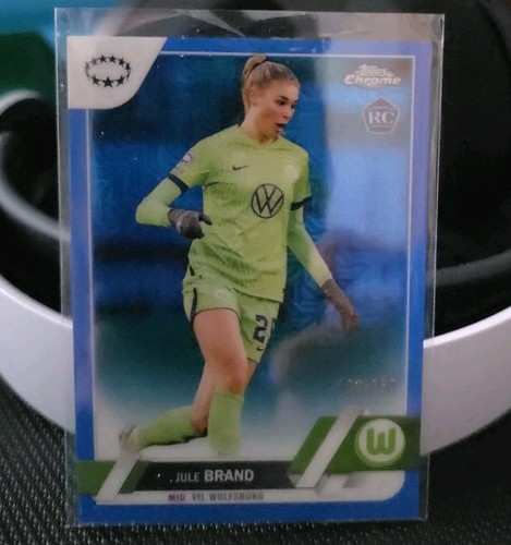 Jule Brand 2022 Topps Chrome Blue Mojo /250