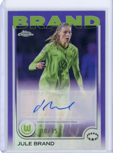 Jule Brand 2025 Topps Chrome Purple Refractor /75