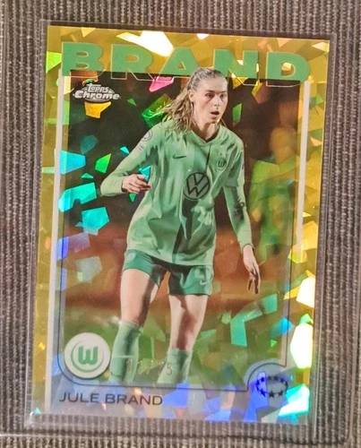 Jule Brand 2024 Topps Chrome Sapphire Gold /75