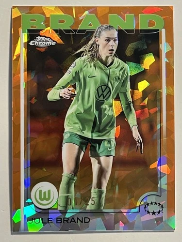 Jule Brand 2024 Topps Chrome Sapphire Orange /25