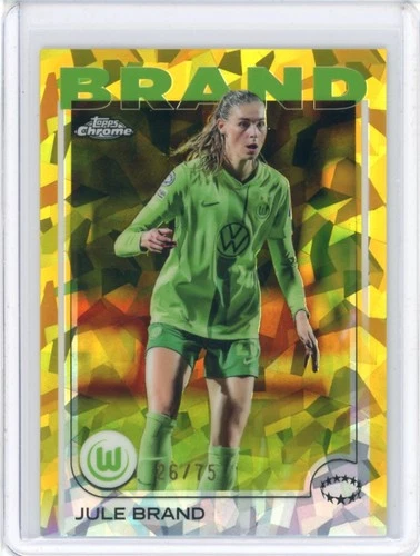 Jule Brand 2024 Topps Chrome Sapphire Yellow /75