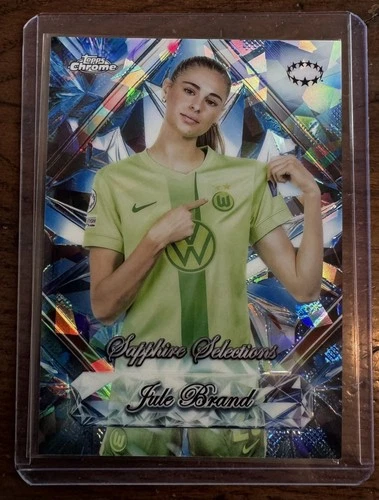 Jule Brand 2024 Topps Chrome UEFA Women's Sapphire