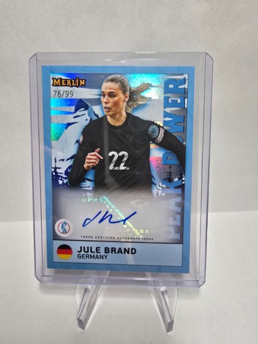 Jule Brand 2025 Topps Merlin Chrome /99