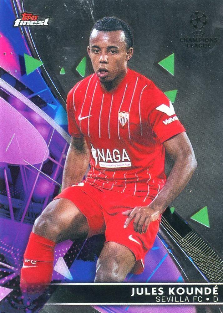 Jules Koundé 2021 Topps Finest UEFA 81