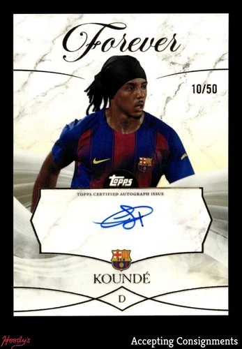 Jules Koundé 2026 Topps Forever FC Barcelona Gold /50
