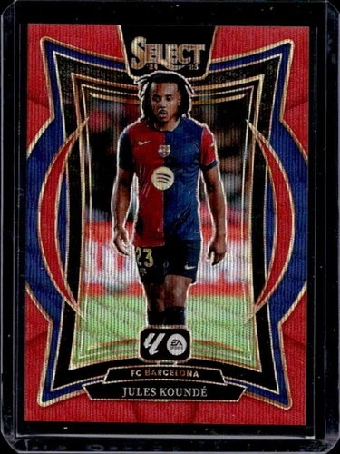 Jules Koundé 2024 Panini Select Red Wave Prizm /59