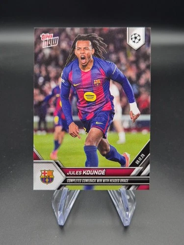 Jules Koundé 2025 Topps Now UCL #064