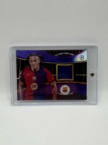 Jules Koundé 2024 Topps UEFA Superstar Relics Purple Foilboard /299