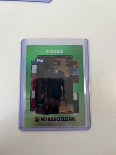 Jules Kounde 2023 Topps Barcelona Focus Verde Green /99