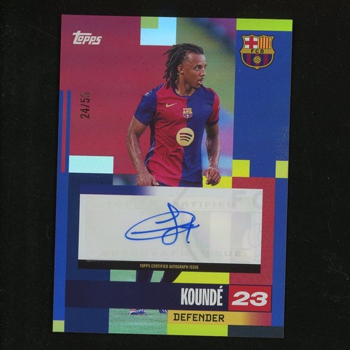 Jules Kounde 2023 Topps Barcelona Team Set Gold /50