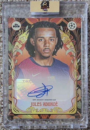 Jules Kounde 2024 Topps Deco UEFA Orange /5