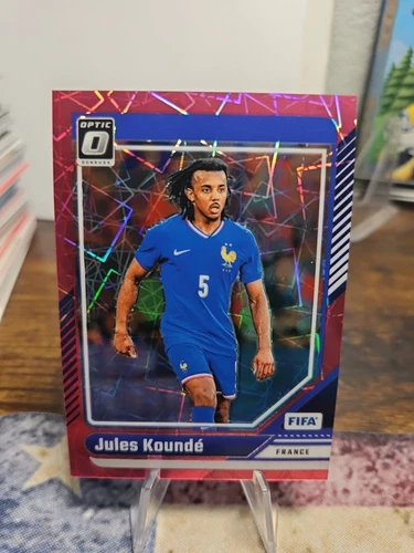 Jules Kounde 2024 Panini Donruss FIFA Optic Pink Velocity Prizm /99