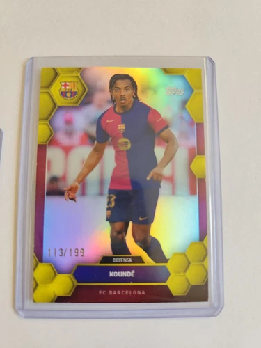 Jules Kounde 2024 Topps FC Barcelona Fan Set Yellow /199
