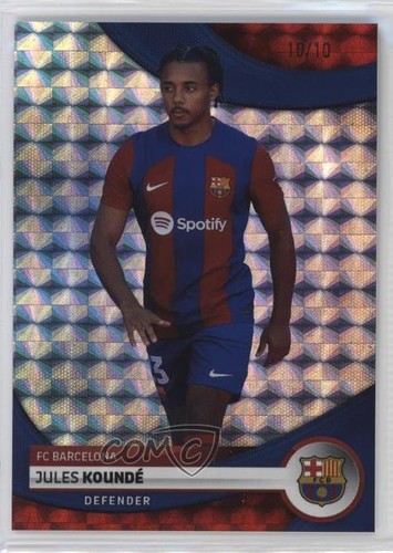 Jules Kounde 2023 Topps FC Barcelona Team Set Foil 10/10