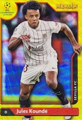 Jules Kounde 2022 Topps Merlin Chrome Yellow /225