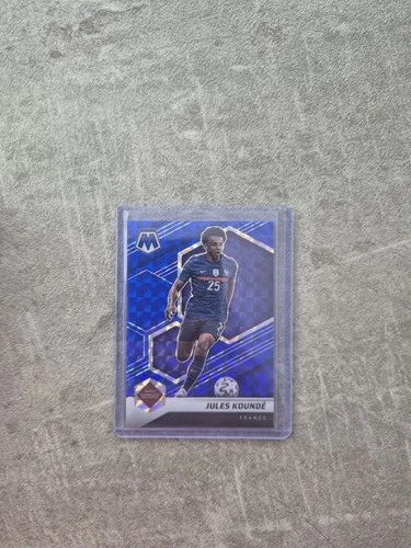Jules Kounde 2021 Panini Mosaic FIFA Road to World Cup Blue Prizm /99