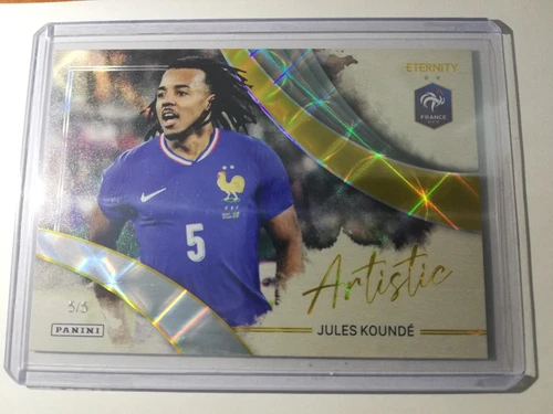 Jules Kounde 2025 Panini Eternity Bleus Gold /5 /5
