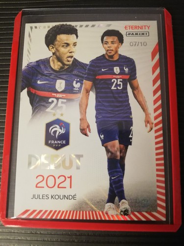 Jules Kounde 2025 Panini Eternity Bleus Red /10 /10