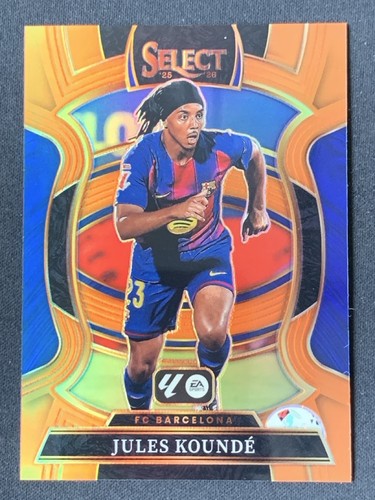 Jules Kounde 2025 Panini Select Orange Prizm /75