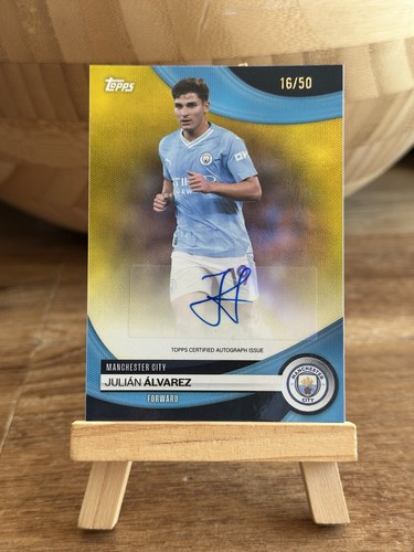 Julian Alvarez 2024 Topps Chrome Gold /50