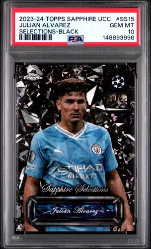 Julian Alvarez 2023 Topps Chrome Sapphire /10