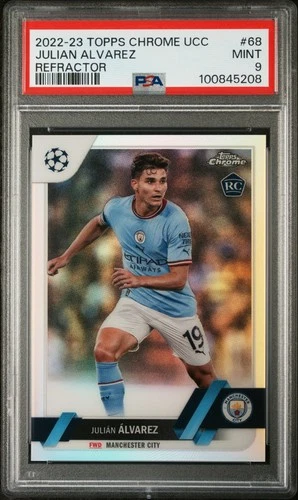 Julian Alvarez 2022 Topps Chrome UEFA Club Refractor
