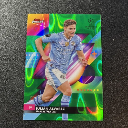 Julian Alvarez 2023 Topps Finest Green Lava /99