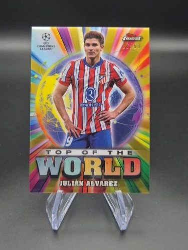 Julian Alvarez 2024 Topps Finest Parallel /50