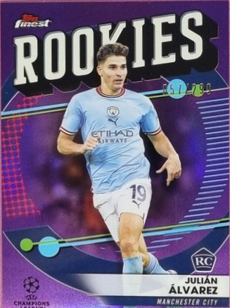 Julian Alvarez 2022 Topps Finest Purple /299
