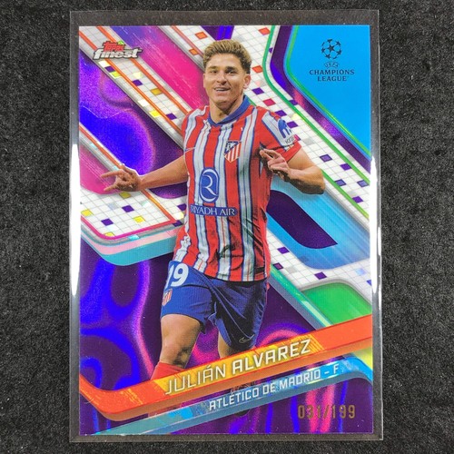 Julian Alvarez 2024 Topps Finest Purple /199