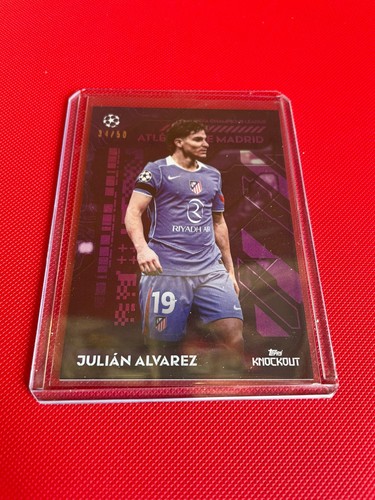 Julian Alvarez 2025 Topps Knockout /50