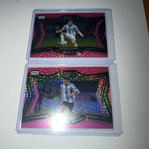 Julian Alvarez & Lautaro Martinez 2024 Panini Select Pink /299