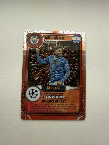 Julian Alvarez 2024 Topps Merlin Chrome /25