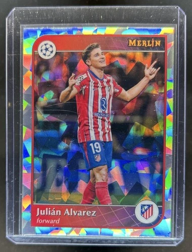 Julian Alvarez 2024 Topps Merlin Chrome Atomic Refractor #142