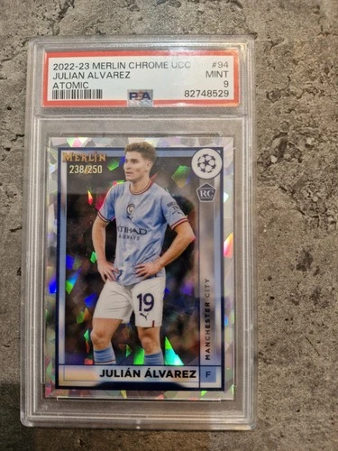 Julian Alvarez 2022 Topps Merlin Chrome Color Match