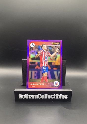 Julian Alvarez 2025 Topps Merlin Chrome Purple Prism /15