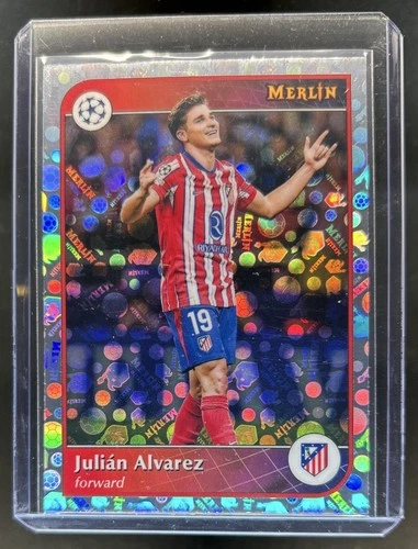 Julian Alvarez 2024 Topps Merlin Chrome Vintage Refractor